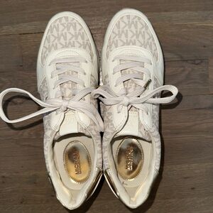 Michael Kors Women's Cream and White Sneakers